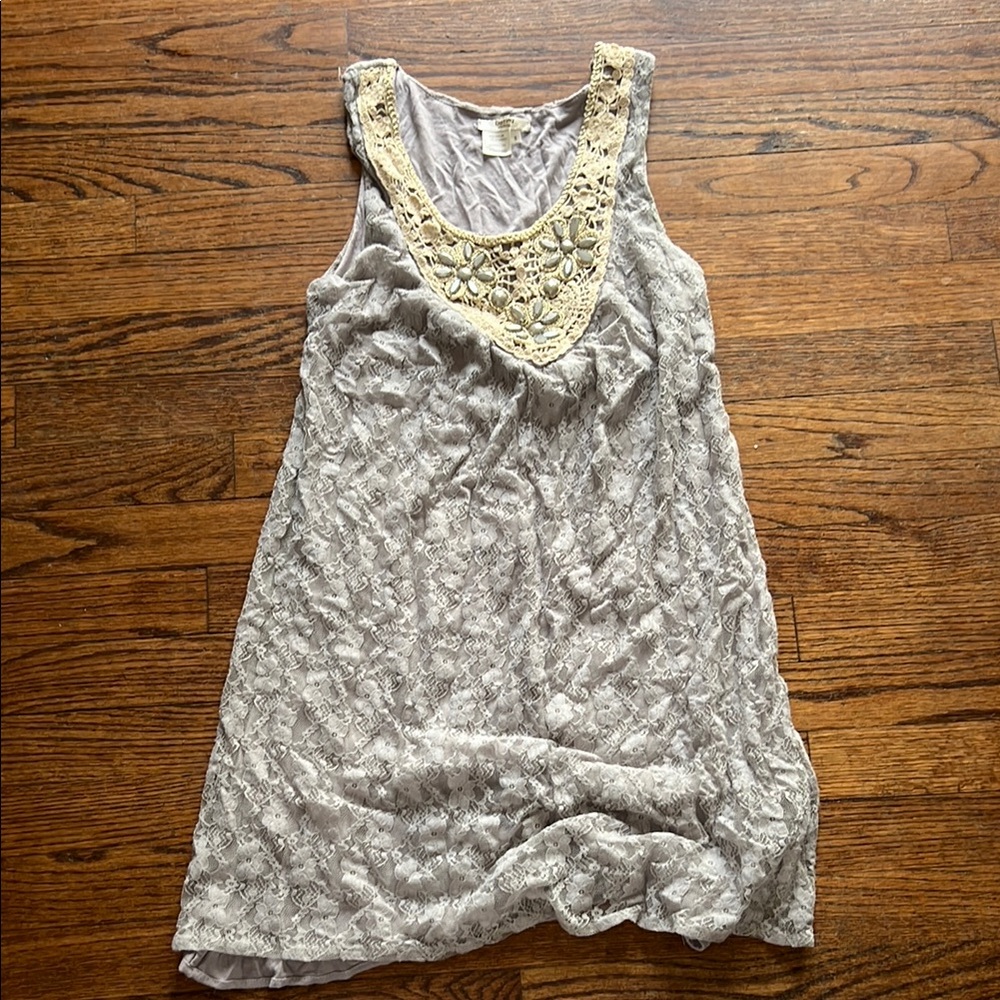 Elegant Lace Teen Dress in Cream